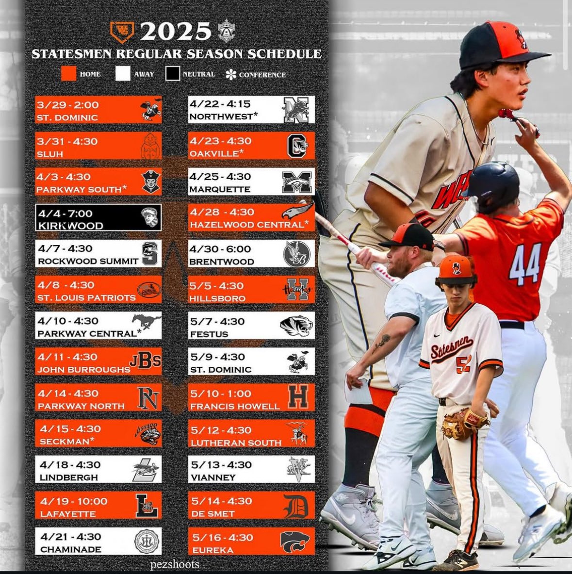 2025 regular season schedule for your Varsity Statesmen <a href="/statesmensports/">WGHS Athletics</a>
