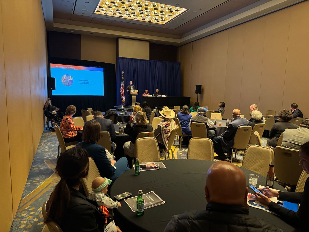Federal funding, housing and childcare dominated the agenda at our Large Cities Council meeting, featuring guest speaker Jessa Santangelo. Santangelo is VP of Development &amp; Impact of @upwardsdotcom, the largest childcare network in the country.

Day 2 of #CCC25 is underway, and