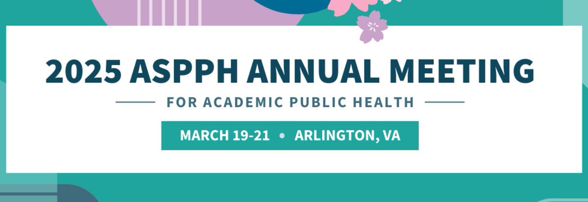 The 2025 Annual Meeting of the Association of Schools and Programs of Public Health (ASPPH) will be held in Arlington, Virginia, from March 19-21, 2025. Learn more and register:  bit.ly/4h1zQY6