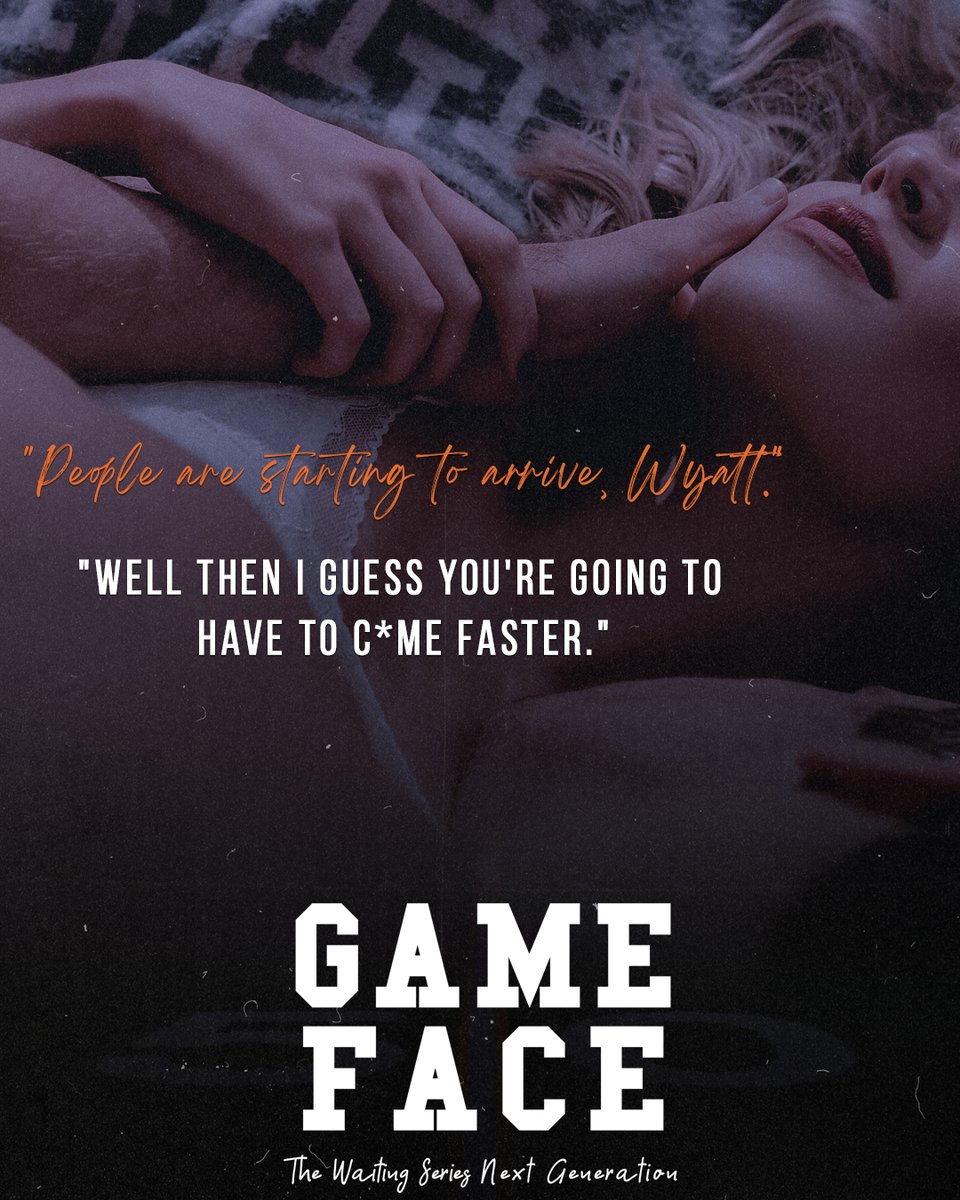 𝐆𝐀𝐌𝐄 𝐅𝐀𝐂𝐄 (The Waiting Series Next Generation) by Ginger Scott releases on March 27th. We are thrilled to share this teaser with you! Preorder: geni.us/gamefacegs Influencers Sign Up here: forms.gle/3UNvpYFYWPb9hX…