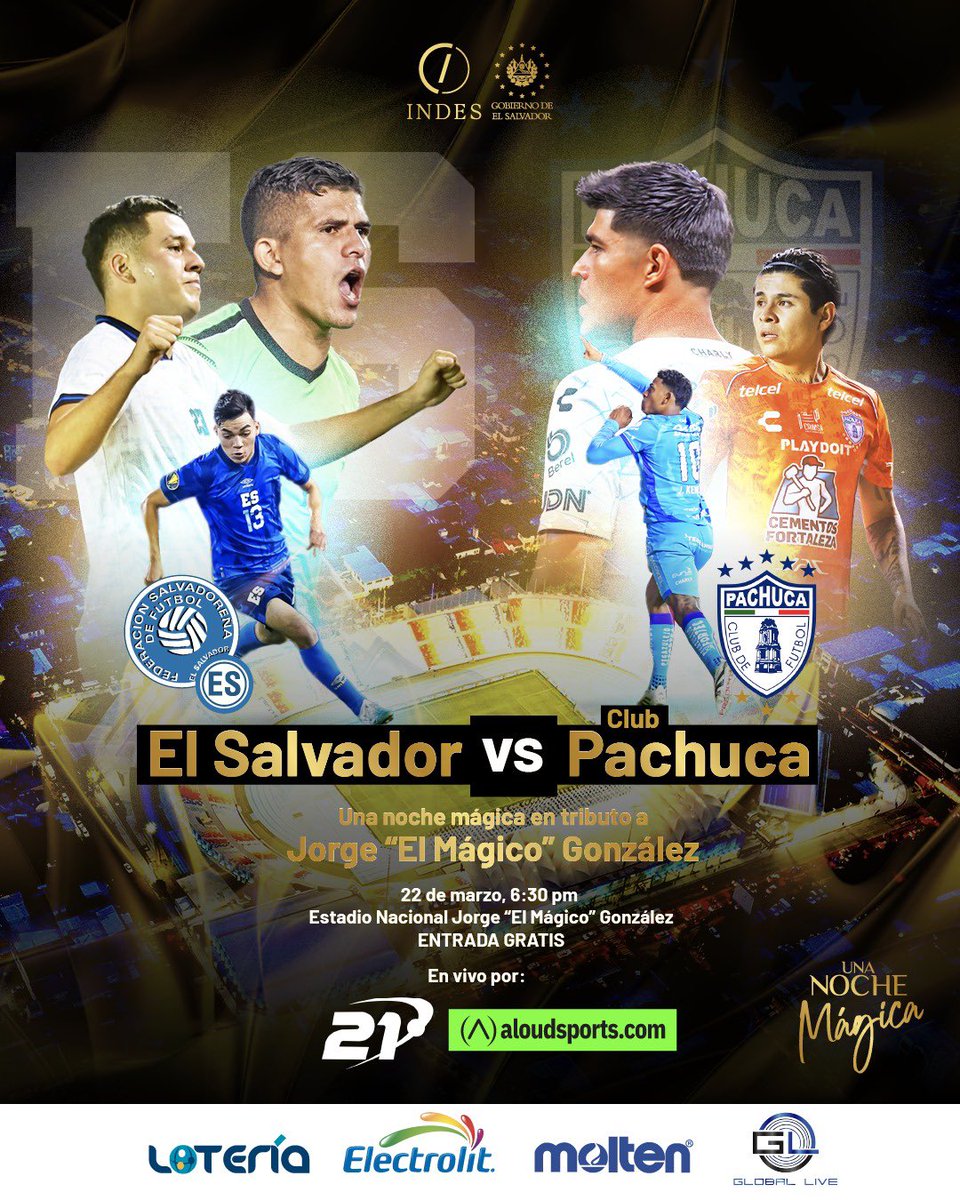 Comparto con ustedes la dinámica a seguir para sustituir los boletos físicos y digitales que la población en general guardó del evento Una Noche Mágica, que incluía el juego entre la selección de El Salvador y el Cádiz de España y que ahora podrán ser usados en el partido El