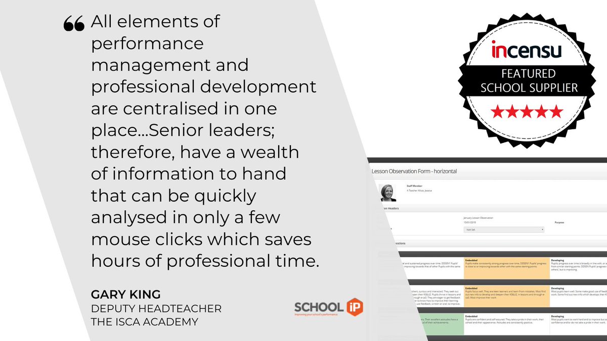 FEATURED SCHOOL SUPPLIER 📚✨

SchooliP - Streamlining School Management

🌟 See what schools are saying about their innovative solutions for education management!

👉 View Profile incensu.co.uk/companies/view… 

#Schools #Education #EdTech #SchoolImprovement <a href="/SchooliP/">School Improvement & Performance</a>