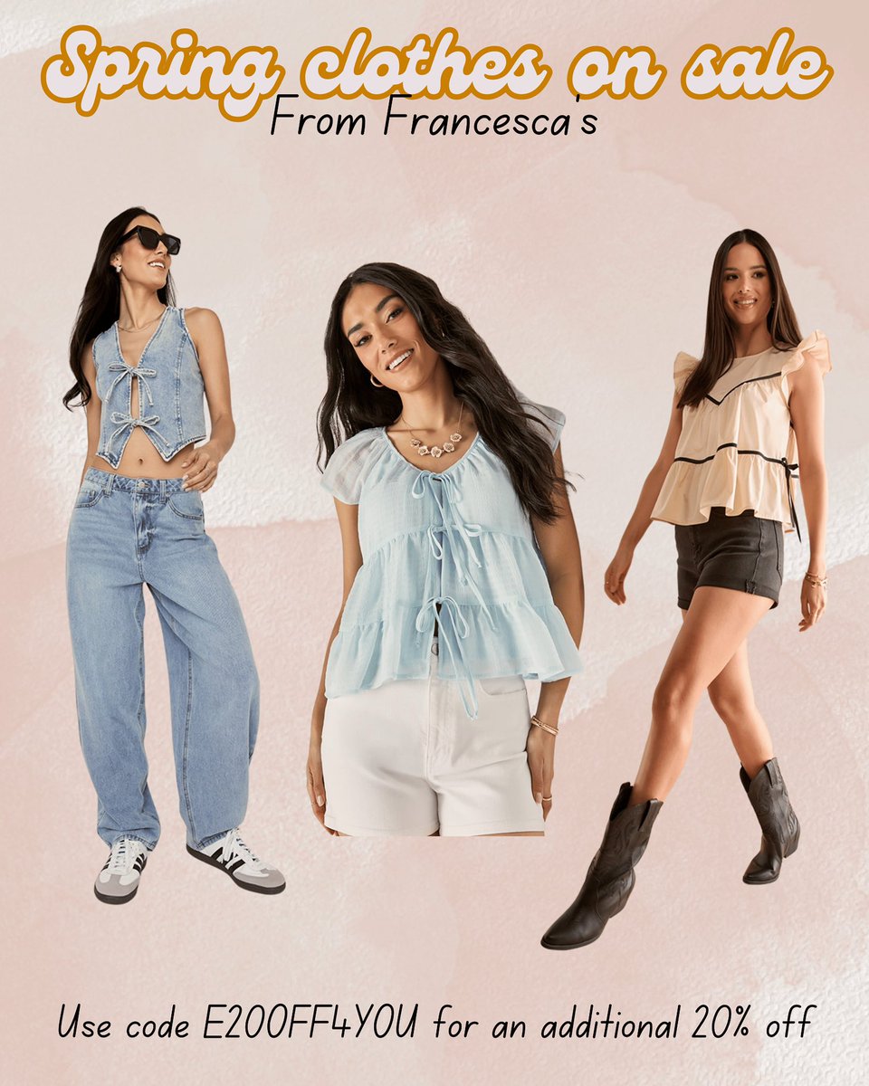 Kayla_weatherby's tweet image. Check out these spring dresses on sale now at Francesca's.  Use code e20off4you for an extra 20% off!  So many cute spring items!
#springfinds 

liketk.it/57IPa