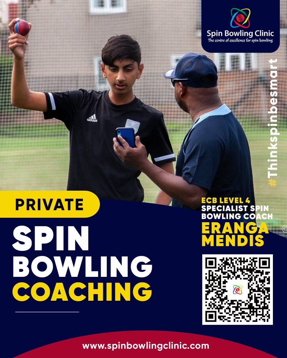 Book your private 1:1 spin bowling coaching sessions🔗 spinbowlingclinic.com/private-coachi… 
📍<a href="/oldrutscc/">Old Rutlishians CC</a> 
#thinkspinbesmart #cricket #spinbowling