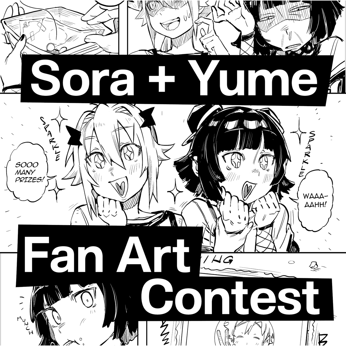 🖌️  WALLHACK FANART CONTEST ANNOUNCEMENT 

We are thrilled to announce WALLHACK’s first-ever Discord Community Fanart Contest! 

Unleash your creativity and show off your artistic talent featuring the following characters: SORA &amp; YUME with as main theme Speed

📤 How to