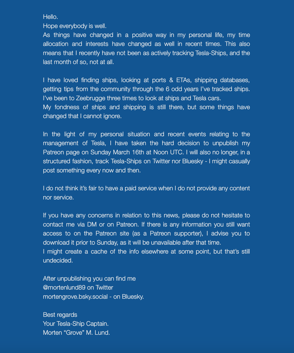 🚢Important Announcement🚢