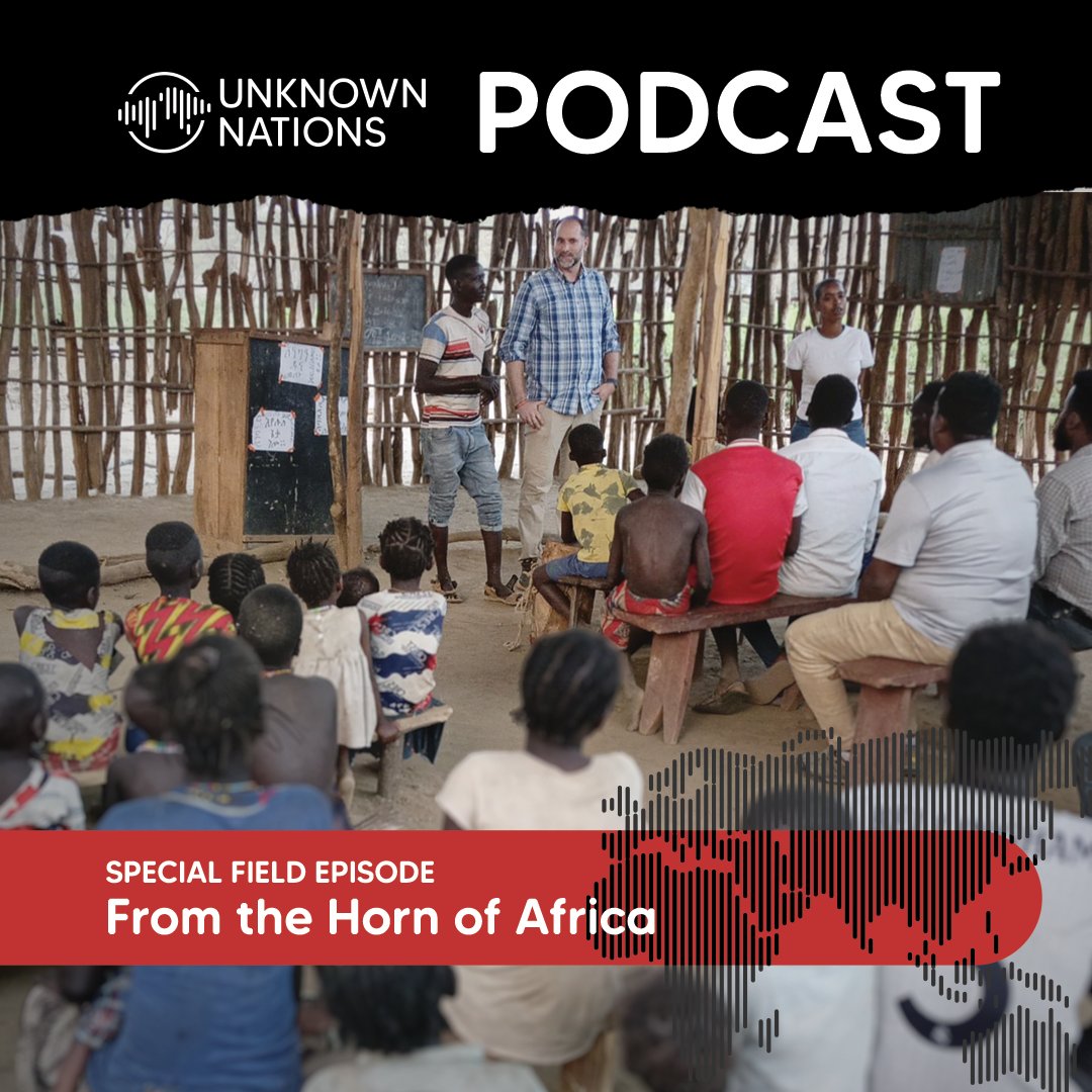 We’re switching things up! The Unknown Nations Podcast is moving to Wednesdays—starting this week! We have a special field episode for you, straight from the Horn of Africa, recorded on the ground by our team.

Stay tuned, you don’t want to miss it!