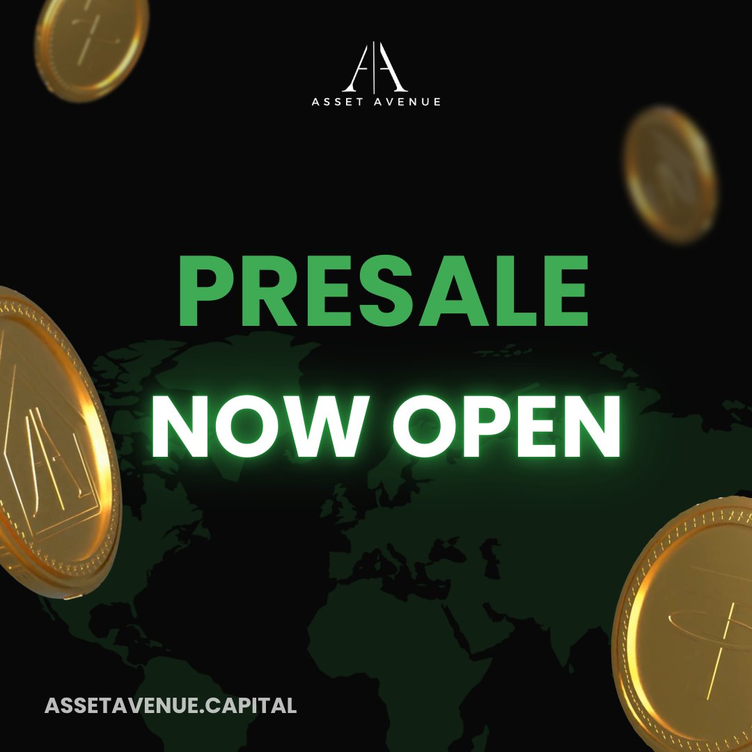 🚨 The Asset Avenue Presale is LIVE 🚨

The wait is over but the clock is still ticking. Tokens have begun selling and the price will keep rising. We have created a few ways for our community to profit through our presale!

📈 Every second counts. The price increases with every