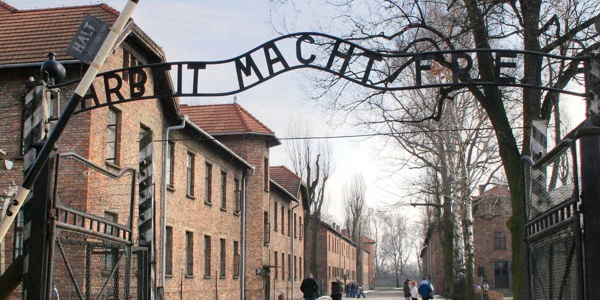 AFpost's tweet image. An Israeli teen was arrested and fined for raising a Roman salute at Auschwitz.

Follow: @AFpost