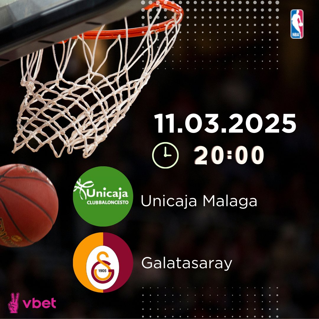 Vbet Giriş: bit.ly/412eUM4

🏀Unicaja Malaga 🆚 #Galatasaray 🦁🔰

🏆FIBA Şampiyonlar Ligi
📅11.03.2025⏰22:30
🏟️Martín Carpena
🎲#vbet #vbettr
🔥Zorlu deplasman! Galatasaray, güçlü Unicaja Malaga karşısında kritik bir galibiyet arıyor! ⚡