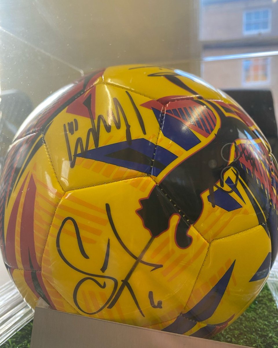 LidderCare's tweet photo. Win a signed @mansfieldtownfc match ball from the game vs @RotherhamUnited! 

£5 a ticket with all proceeds supporting specialist dementia tables for our residents.

👉Get your tickets: https://t.co/irwpQ5UW89

#MansfieldTown #MTFC #FootballMemorabilia #SignedFootball #rotherham https://t.co/Kdb4nn9OtB