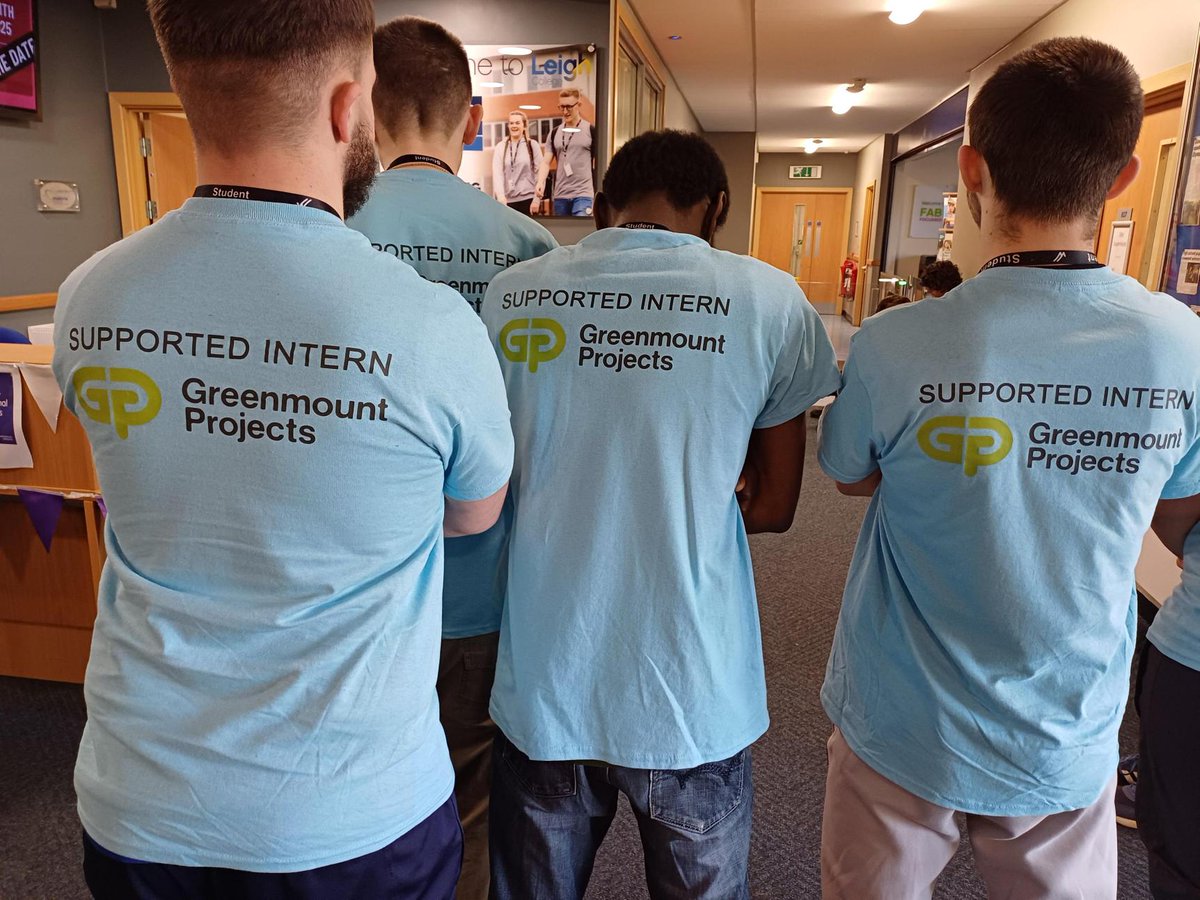 We're looking forward to hosting the <a href="/GmColleges/">GMColleges</a> Skills Competition - Foundation Skills at our Leigh Campus.

And it's great to have our supported interns, wearing their <a href="/GreenmountProj1/">Greenmount Projects</a> sponsored t shirts, here to support the occasion.