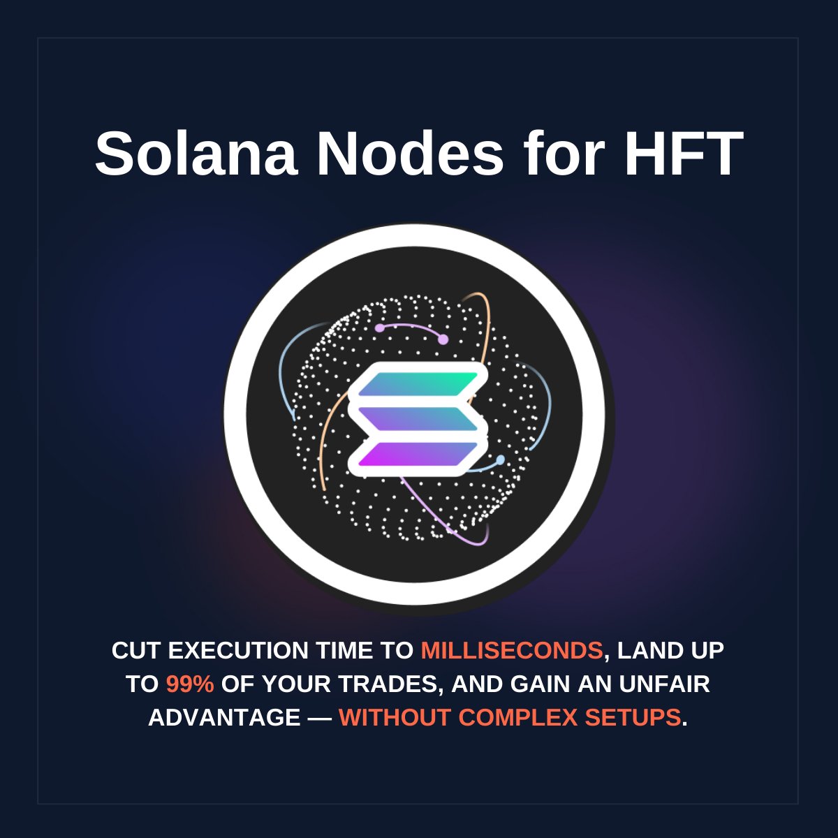 Big news for Solana traders!   

Our next-gen Solana Trading Node, powered by bloXroute, is now live. 

- 2x lower latency compared to standard RPCs
- 83% first-block inclusion rate
- Jito ShredStream
- Flexible execution modes

Learn more:

rpcfast.com/solana-trading…