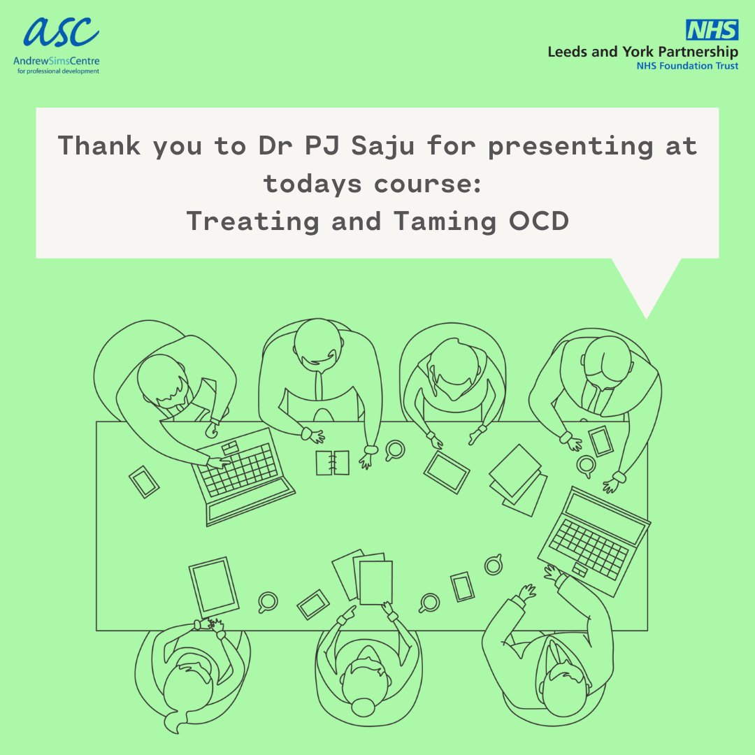 Thank you to our fantastic speaker Dr PJ Saju for speaking at our virtual event today: Treating and Taming OCD.

The intimate group today were able to have open discussions with our expert speaker and talk about personal experiences with the topic.
