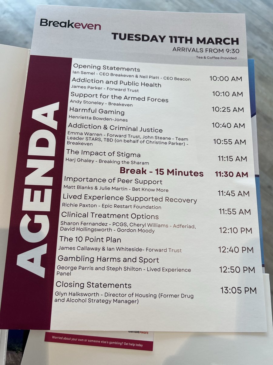 Henrietta Bowden-Jones (@hbowdenjonesobe) on Twitter photo No not on holiday but in Southend about to take part in a Q and A on Gaming Disorder treatment in the UK Looking forward to all the great talks before and after including a criminal justice angle on gambling disorder <a href="/BreakevenGC/">Breakeven</a> <a href="/ForwardTrust/">The Forward Trust</a>
<a href="/NHSEngland/">NHS England</a> No not on holiday but in Southend about to take part in a Q and A on Gaming Disorder treatment in the UK Looking forward to all the great talks before and after including a criminal justice angle on gambling disorder <a href="/BreakevenGC/">Breakeven</a> <a href="/ForwardTrust/">The Forward Trust</a>
<a href="/NHSEngland/">NHS England</a>