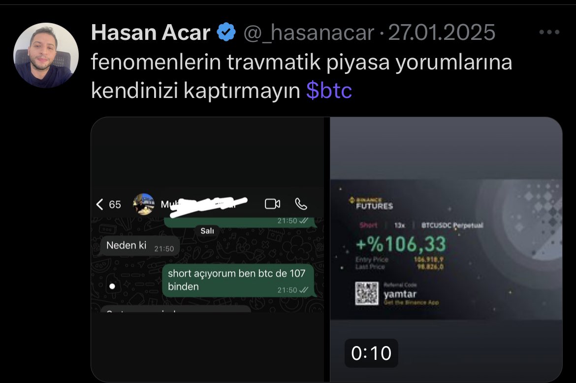 _hasanacar's tweet photo. fenomenlere karşı hep uyardım , bilgi eksiklerini geçtim insanları yanlış yönlendirmekten kendilerini alıkoymuyorlar , birçok fenomen 107 de uçacağımızı söylerken ( Trump ın işe yaramaz oğlu dahil ) 107 den 77 ye kadar belli
yerlerden short işlemleri işe geldim ( bu seviyeler asla düşmez diyenlerin söylemleri eşliğinde )