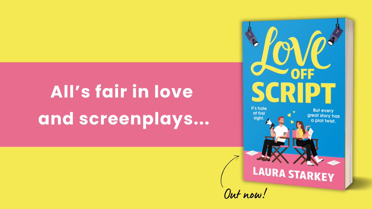 OUT NOW! 

The bestselling author of The Spare Room is back with the ultimate rivals-to-lovers #romcom 💘 

Love Off Script by @laurastarkey is available in eBook, audio and paperback 🎬