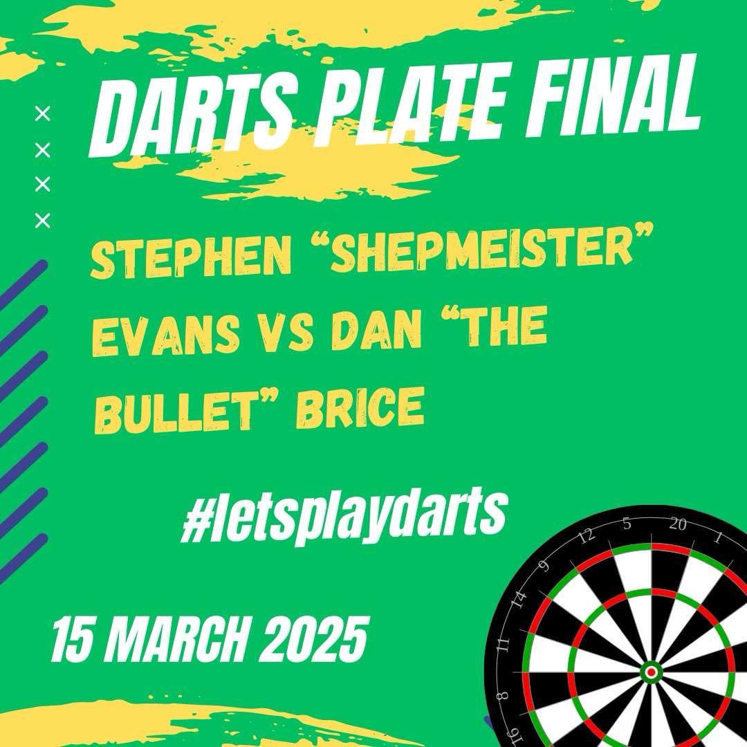 It’s the Big One Saturday!! Wales versus the Old Enemy in Cardiff and the Players’ Darts Finals after it. This year will see Stephen “Shepmeister” Evans take on Dan “The Bullet” Brice in the Plate Final followed by Rich “The Arm” Ando versus Mogs “Ramrod” Davies in the Cup Final.