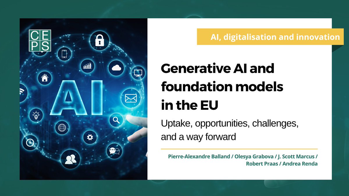 CEPS ThinkTank (@ceps_thinktank) on Twitter photo How can Europe foster a competitive, ethical, and inclusive #AI ecosystem? Read the latest by <a href="/profAndreaRenda/">Andrea Renda</a> <a href="/pa_balland/">Pierre-Alexandre Balland</a> <a href="/robertpraas/">Robert Praas</a> <a href="/JScottMARCUS/">J Scott Marcus</a> and Olesya Grabova to find out!
ceps.eu/ceps-publicati…
<a href="/EU_EESC/">European Economic and Social Committee</a> How can Europe foster a competitive, ethical, and inclusive #AI ecosystem? Read the latest by <a href="/profAndreaRenda/">Andrea Renda</a> <a href="/pa_balland/">Pierre-Alexandre Balland</a> <a href="/robertpraas/">Robert Praas</a> <a href="/JScottMARCUS/">J Scott Marcus</a> and Olesya Grabova to find out!
ceps.eu/ceps-publicati…
<a href="/EU_EESC/">European Economic and Social Committee</a>