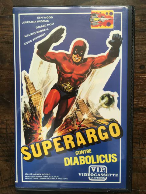 BzzVideo's tweet image. Souvenirs de la VHS en location chez Palace Vidéo, coincée entre "Superargo contre Diabolicus" et "Supersonic Man"