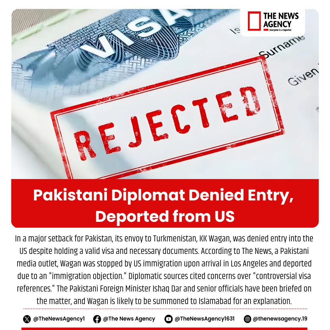 TheNewsAgency1's tweet photo. #Pakistan #USImmigration #DiplomaticRow #KKWagan #VisaDenial #PakistanUSRelations #ImmigrationIssues #BreakingNews #Geopolitics #Trending #BigBreaking #BreakingNews @RealdonaldTrump @POTUS https://t.co/gFjmIxlN25