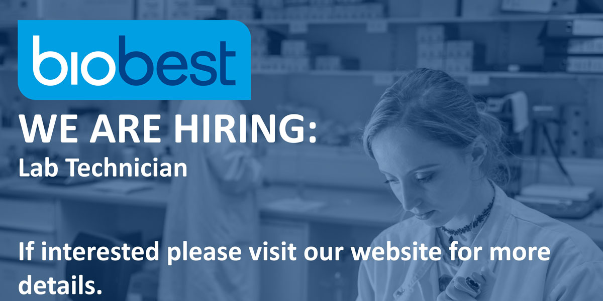 Join our team! We're looking for a new lab technician to join the Biobest team and would love to hear from you.

Check out the link below for more information
biobest.co.uk/job/laboratory…