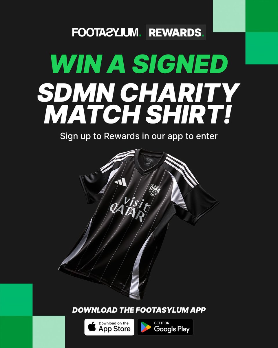Want to win a SIGNED Sidemen Charity Match shirt?!

Download the Footasylum App and sign up to our Rewards programme to enter!

You don't want to miss out on this one!

Download for iOS: shorturl.at/PTFbK
Download for Android: shorturl.at/cjK3p

#footasylum #sidemen