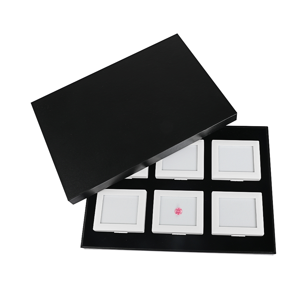 GemtrueUK's tweet image. DK21624L-6 Tray set for large Self-Stand Diamond Display Box 6 Boxes in a tray
Tray size: 330 x 260 x 23mm
Large Box Size: 82x75x23mm
Black or White colours.
#diamondtester #gemstonecheckingequipment #microscope #diamonddisplaybox #diamondtrayset