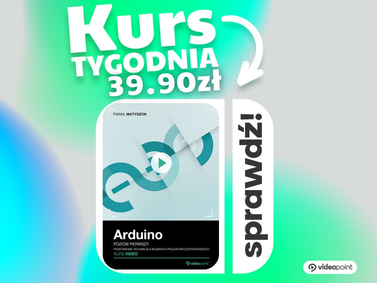 Interesuje Was rozwiązania #Smart w domu, a #DIY to Wasze hobby? Od dzisiaj kurs #Arduino złapiecie taniej na Videopoint. Zapraszamy!

videopoint.pl/go-niezwykle-a…