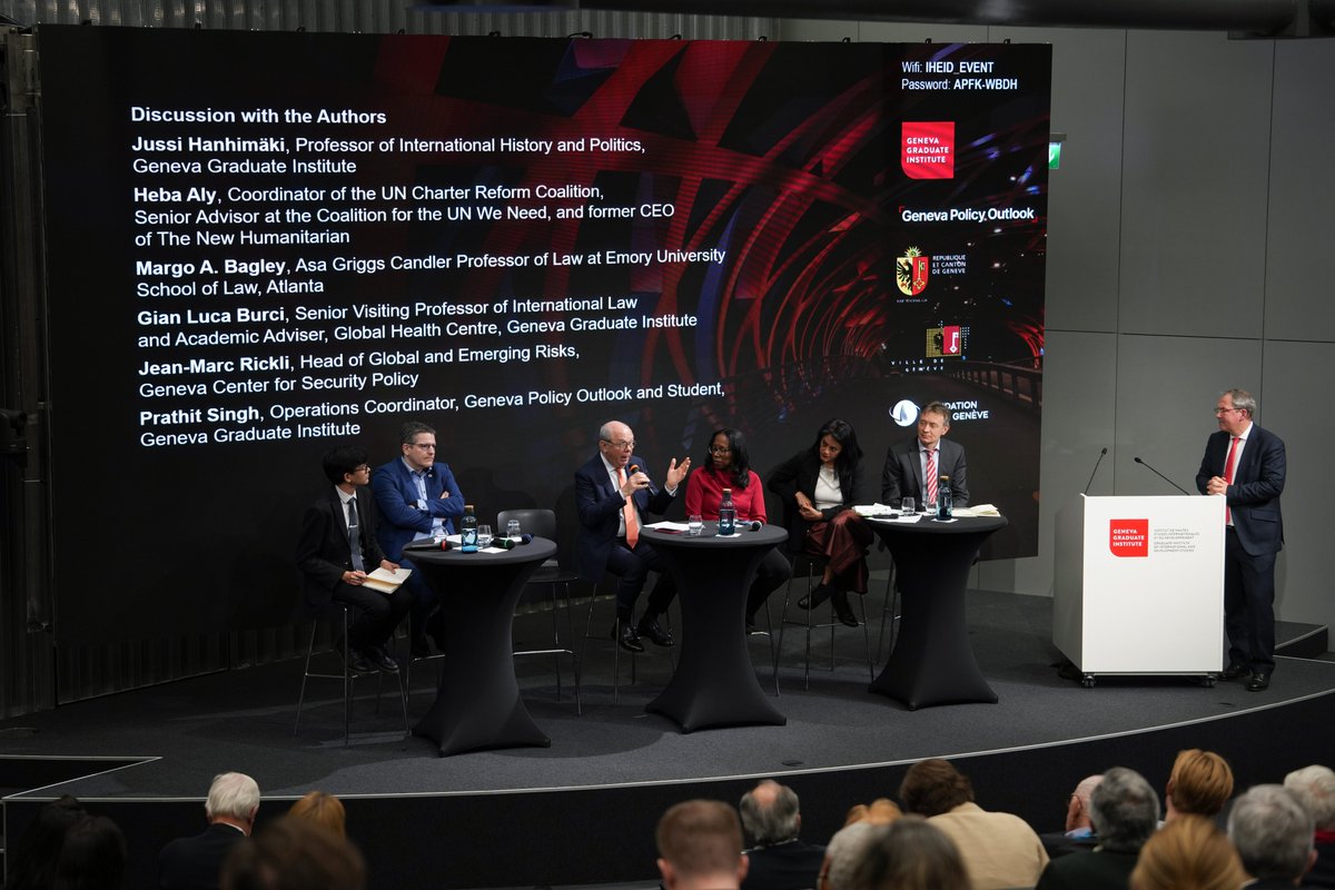 Geneva Policy Outlook (@gepoloutlook) on Twitter photo 🚨The #GenevaPolicyOutlook 2025 is now launched!
Last week at <a href="/GVAGrad/">Geneva Graduate Institute</a>, experts explored how Geneva can respond to political and financial pressures on multilateralism and discussed opportunities for a Multilateralism 2.0
📺Watch the recording here: shorturl.at/bnDpJ 🚨The #GenevaPolicyOutlook 2025 is now launched!
Last week at <a href="/GVAGrad/">Geneva Graduate Institute</a>, experts explored how Geneva can respond to political and financial pressures on multilateralism and discussed opportunities for a Multilateralism 2.0
📺Watch the recording here: shorturl.at/bnDpJ