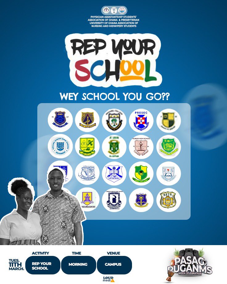 PASAG AND PUGAMNS WEEK CELEBRATION'25
°°°°°°°°°°°°°°°°°°°°°°°°°°°°°°
*TODAY IS REP YOUR SCHOOL DAY!*

Wear your school's colors, badge, or any memorabilia to show your school spirit!

Let's see your school pride!

*#RepYourSchool #AlmaMata*
*#PASAGandPUGAMNSWeek’25"*