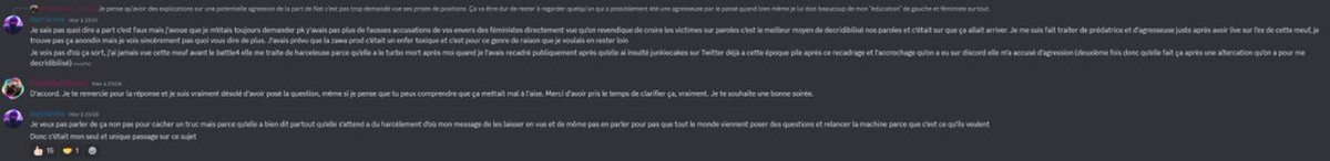 Bonjour NatAli
Tu es une menteuse.
 Nous nous sommes vu le jour de l’anniversaire de ma meilleure amie, tu t’es incrustée avec BakaBoo alors que toi tu n’étais pas invité. Nous sommes aller manger coréen et tu t’es mise devant moi.