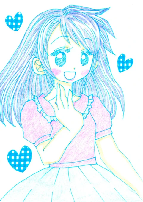 再掲です。#過去絵 #イラスト 