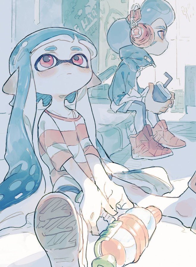 イカガール(スプラトゥーン) ,インクリング 「」|Kのイラスト