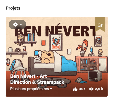 Première pastille Behance qui tombe, sur un projet sorti il y a un an, c'est les émotions.. 🥹 Merci aux monstres <a href="/thommyart/">Thommy</a> <a href="/massypuster/">massy puster</a> <a href="/ValentinPgnt/">VALP</a> <a href="/Youdjance/">Youdj</a> c'était une longue quête 🫡