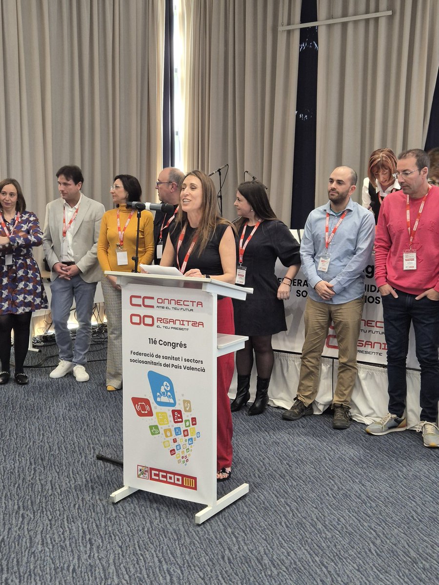 Felicitem a la nostra nova secretària general <a href="/yolandaferrand6/">yolanda_ferrandez</a> i a la nova executiva que treballarà per tot el personal dels sectors sanitaris i sociosanitaris #respostes #XICongrésFSSCCOOPV