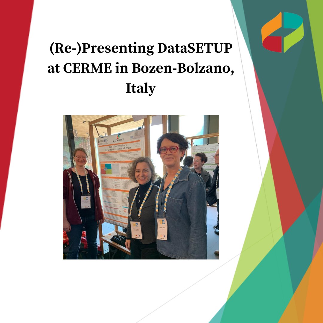 Representing DataSETUP at CERME14 - we received great feedback on the DataSETUP framework and the very first module on digital gaming. Other mathematics educators were particularly delighted with the simplicity of the framework, enabling discussions with novices 
#projectprogress