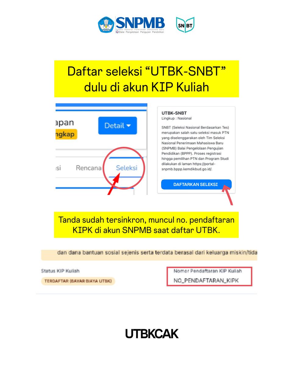 INFO SNBP & SNBT 2026 tweet media