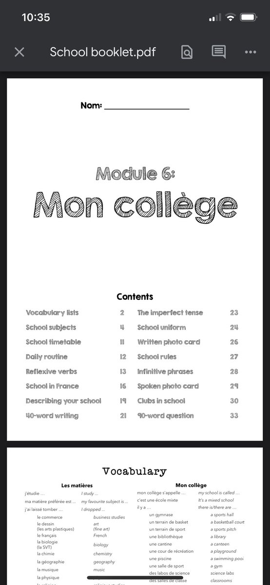 #mfltwitterati #mflchat Mod 8 AQA booklet French 
Does anyone have the booklet for Mod 8 like this one? I can’t for the life of me recall where I got it but am in search of the same / similar for Mod 8 as we draw to the finish line. Can anyone help? Thanks 🙏