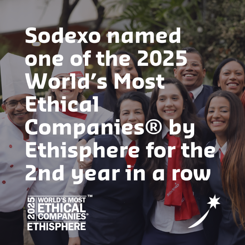 SodexoGroup's tweet photo. 🏆 Proud to be named one of the World’s Most Ethical Companies® for the 2nd year in a row!

Sodexo is the only honoree in the food service industry, recognized by @ethisphere  for our commitment to ethical business practices.

#Ethics #Sustainability #BusinessIntegrity #Sodexo