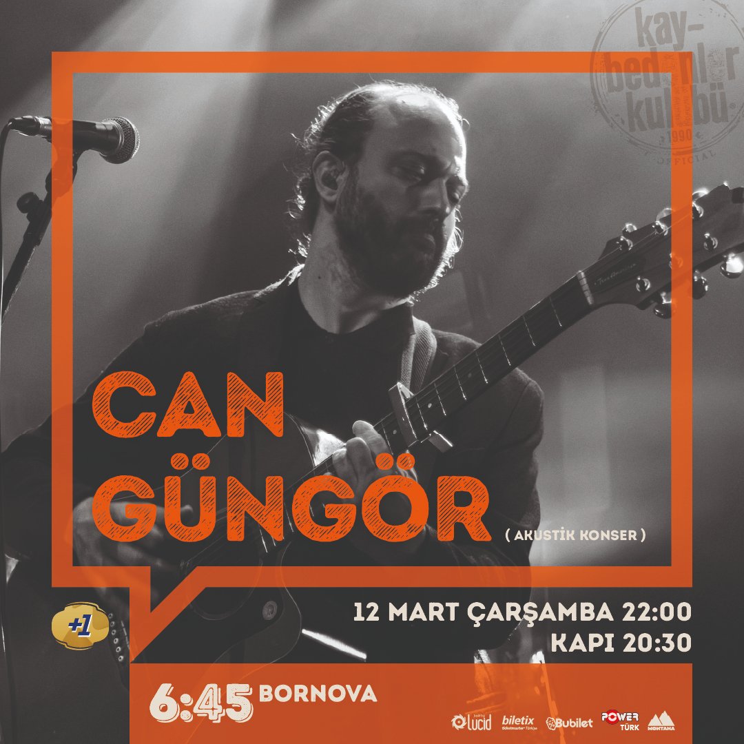Can Güngör 12 Mart 2025 22.00'de 6:45 Bornova Sahnesi'nde!

bubilet.com.tr/izmir/etkinlik…
