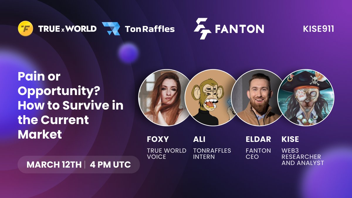 🚀 Pain or Opportunity? How to Survive in the Current Market 💰🔍

The crypto market is full of challenges—some see it as pain, others as opportunity. How are projects holding up? What should crypto holders do? We've gathered a panel of experts and analysts to find out!

📅 Date: