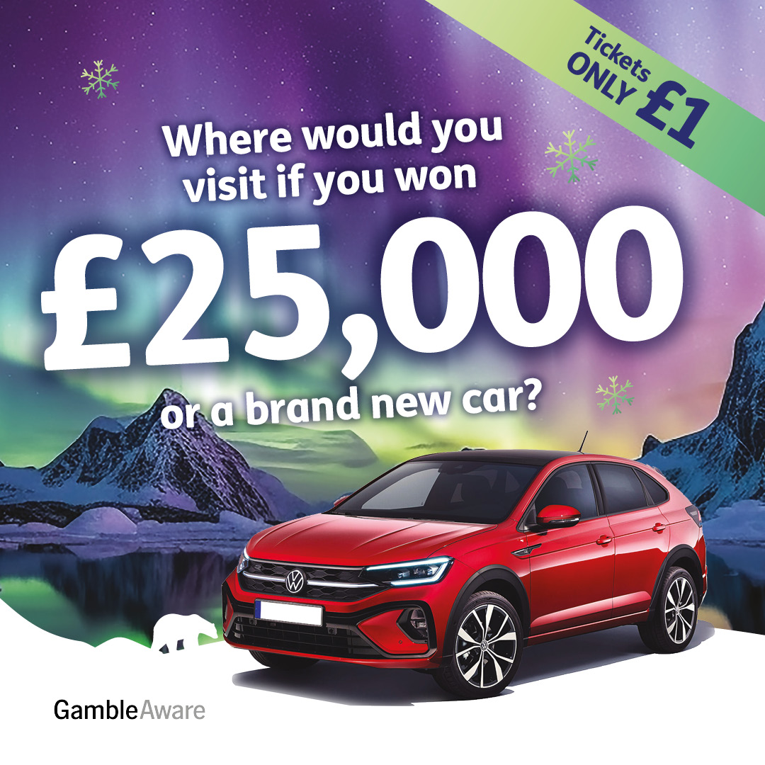 Time's almost up for the Age UK Winter Raffle! ❄️

Don't miss your chance to win fantastic prizes, including a brand new car! Enter now 👉 bit.ly/3BVDB2R

Entries close midnight 13 March. £1 per entry, 18+ only, Ts and Cs apply.