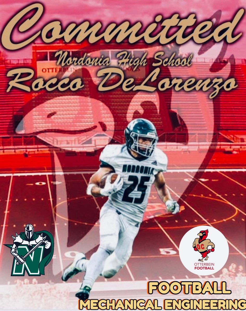 I’m very excited to announce that I will be attending Otterbein University this fall. I have the amazing opportunity to play football at the next level and I am excited to be a part of the team! Thank you to everyone who helped me get here! Go Cards! 
<a href="/CoachMarquis/">Dave Marquis</a> <a href="/Ott_Athletics/">Otterbein Athletics</a>