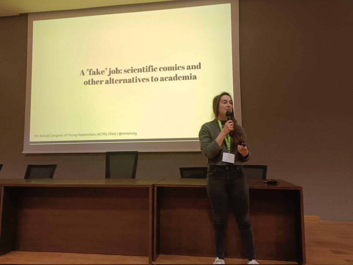 We are thrilled to announce our special talk in this 5th edition of ACYR! Myriam Rivera from Biomics is sharing her experience and shedding light on the different career options through her talk titled "A 'fake' job: scientific comics and other alternatives to academia"!