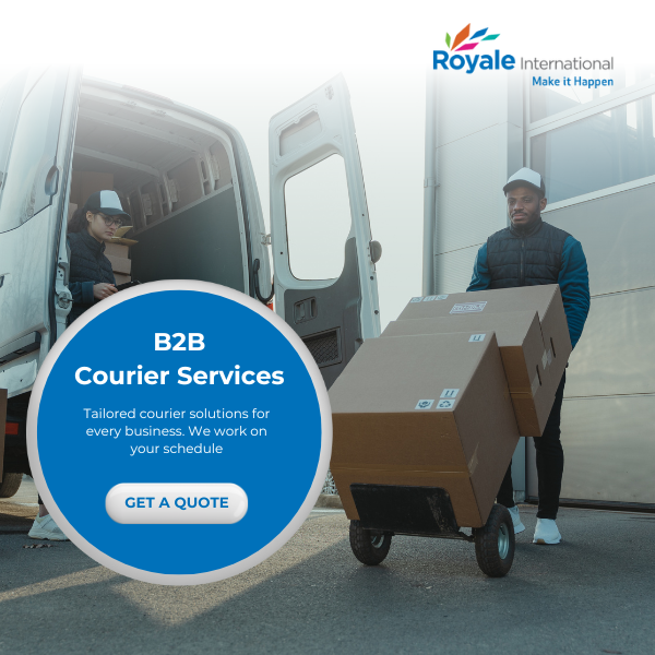 🚛 Need fast, reliable B2B courier services? Royale International delivers time-sensitive shipments with global reach &amp; local expertise. Stay ahead with seamless logistics &amp; dedicated support. 📦 Let’s move your business forward! #B2BCourier royaleafrica.com/contact/