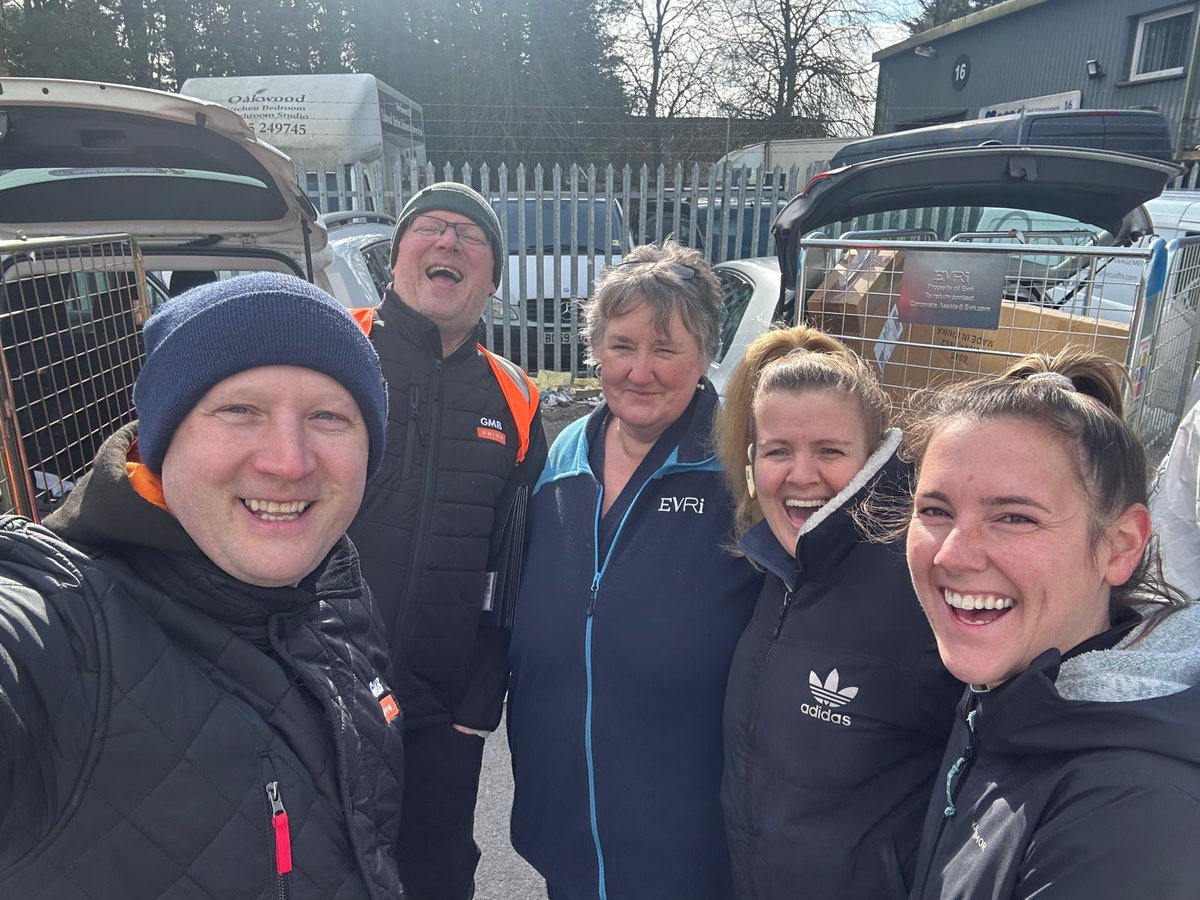 All smiles at the Bargoed Evri Du :-D

Met up with Iain, our Regional representative, and Anna, our Bargoed workplace contact

Lots going on organising our growing <a href="/GMBWSW/">GMB Wales & South West</a> @ Evri team