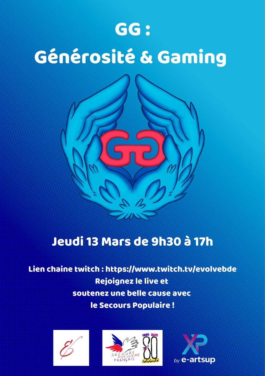 Un stream, du fun, une bonne cause.💙