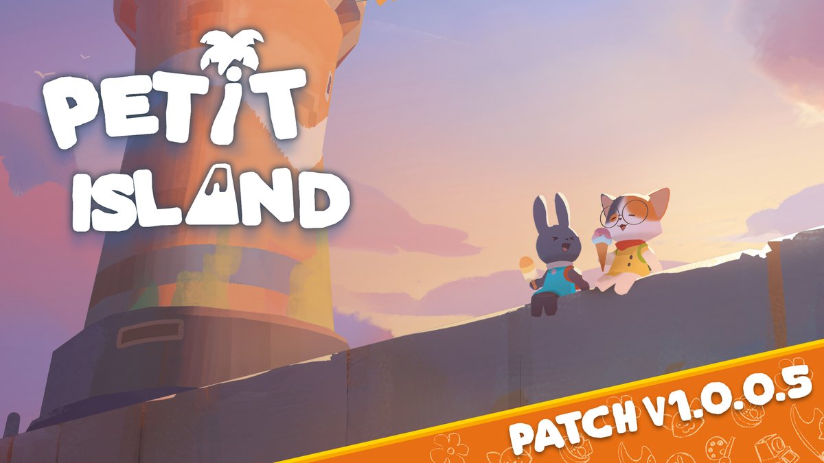 🌴 Glide into an upgraded island adventure with #PetitIsland Version 1.0.0.5, now available on #Steam!

🌄 New rideable mounts!
🐱 Pet adorable animals!
⚙️ Tons of fixes &amp; enhancements!

Hold steady, console players! 🐢 Your update is sailing in very soon ✨ 

Full Patch Notes