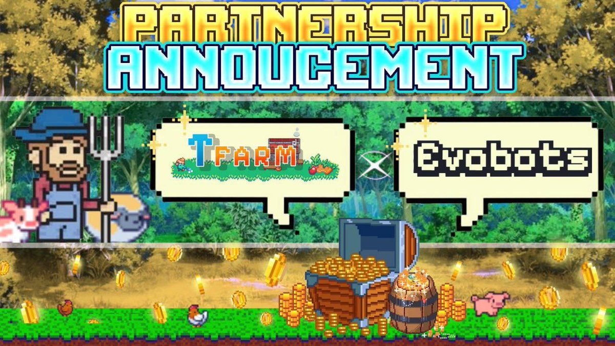 🚀 Exciting Collaboration: Tfarm x EvoBots on Blockchain Gaming Innovation!

We’re thrilled to announce a groundbreaking partnership between <a href="/Tfarmio/">Tfarm.io</a>  and <a href="/EvobotsOfficial/">Evobots</a> , bringing together the power of blockchain gaming, NFT evolution, and decentralized rewards! 🔗✨

This